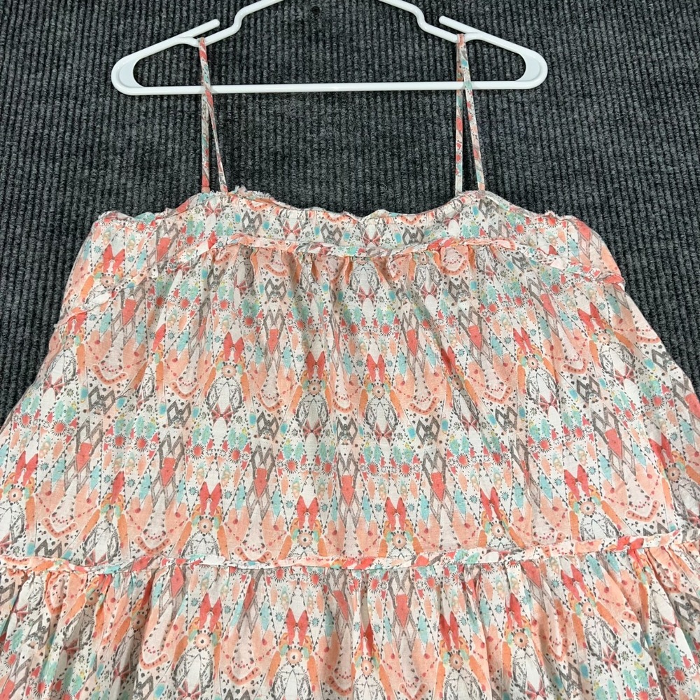 Saturday Sunday Dress Womens Large Strappy Southwestern Print Casual Soft